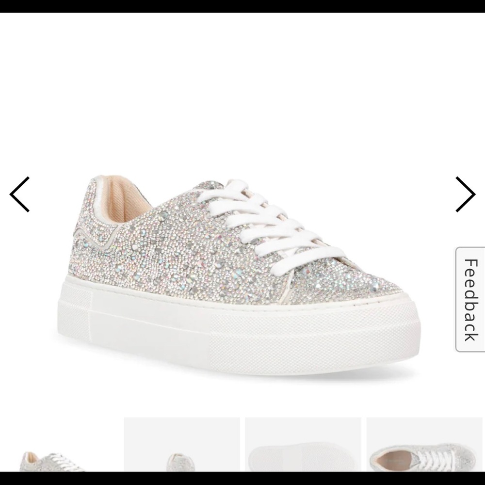 Betsey Johnson Sidny Sneaker in Silver